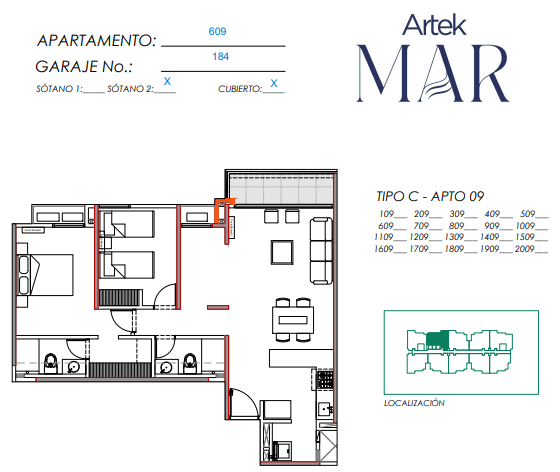 APARTAMENTO EN VENTA – ALTOS DE LOS ROSALES – BARRANQUILLA